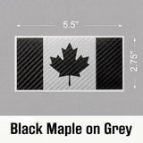 Canada Flag Carbon Fiber Decal – 7 Color Options