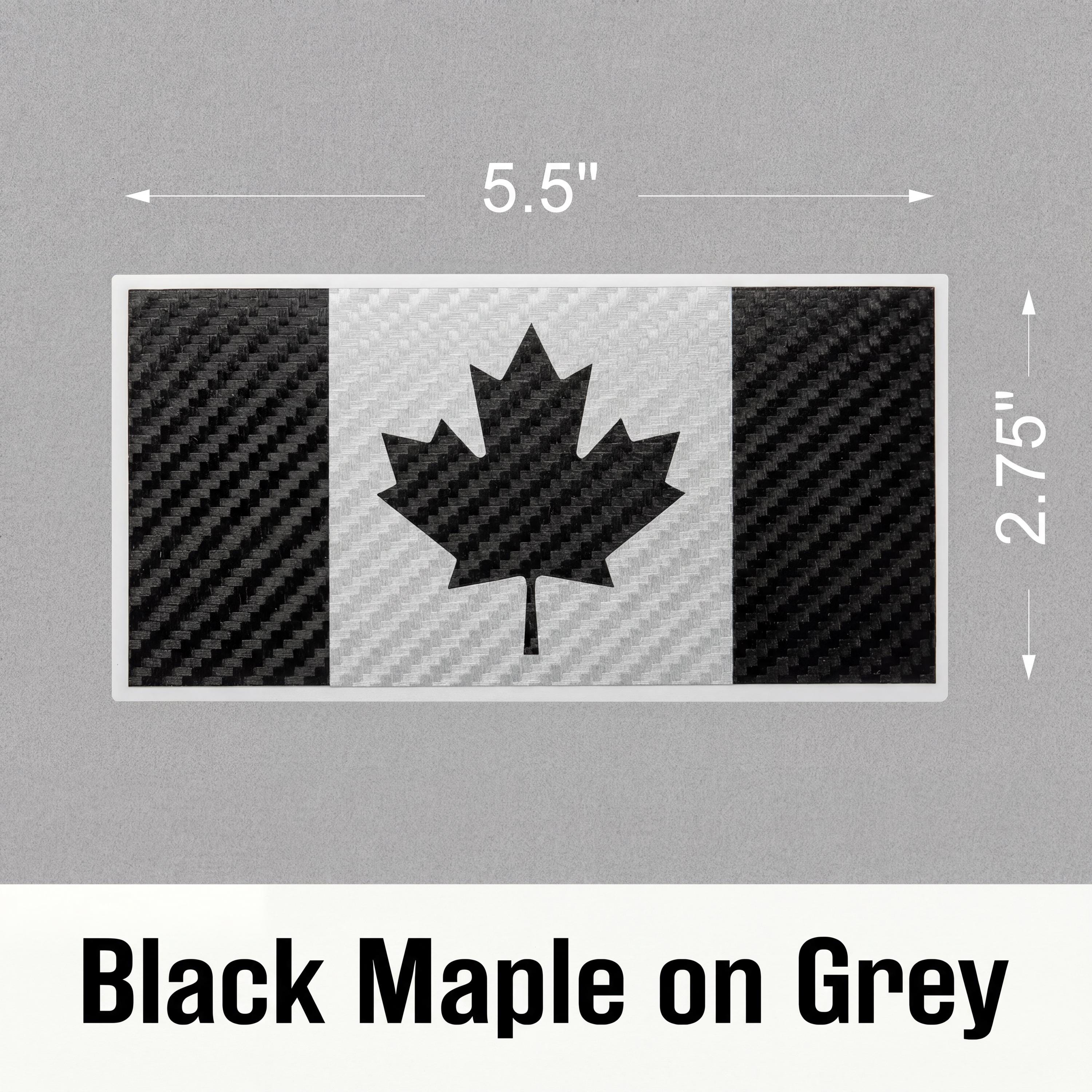 Canada Flag Carbon Fiber Decal – 7 Color Options