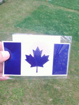 Canada Flag Forged Carbon Decal – Red or Blue Vinyl Sticker