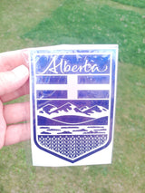 Alberta Crest Decal – Forged Carbon Fiber Vinyl Sticker