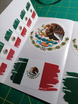 Mexico Flag Sticker Pack – 30 Waterproof Vinyl Stickers