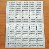 Personalized School Name Labels – Waterproof Vinyl Stickers
