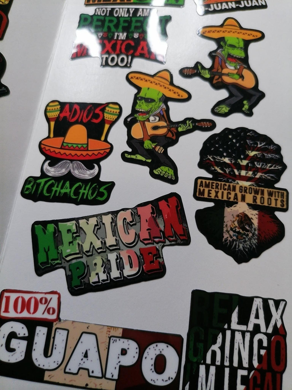 Funny Mexican Sticker Pack – 20+ Waterproof Vinyl Stickers