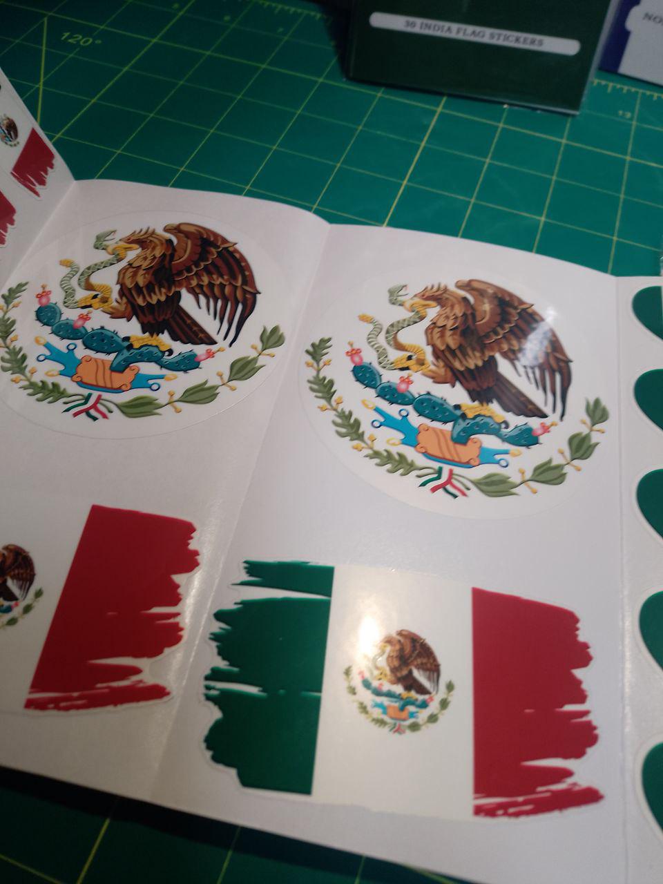 Mexico Flag Sticker Pack – 30 Waterproof Vinyl Stickers