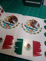 Mexico Flag Sticker Pack – 30 Waterproof Vinyl Stickers