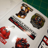 Canadian Scaffolder Sticker Pack – 30+ Waterproof Construction Stickers