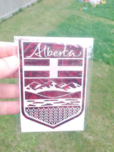 Alberta Crest Decal – Forged Carbon Fiber Vinyl Sticker