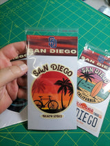 San Diego Vinyl Sticker – 4 Beach and Surf Designs