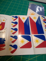 Philippines Flag Sticker Pack – 30 Waterproof Vinyl Stickers