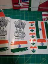 India Flag Vinyl Sticker – Waterproof Travel Decal