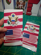 USA Flag Sticker Pack – 30 Waterproof American Vinyl Stickers
