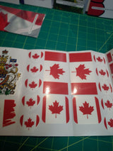 Canada Flag Sticker Pack – 30 Waterproof Vinyl Stickers