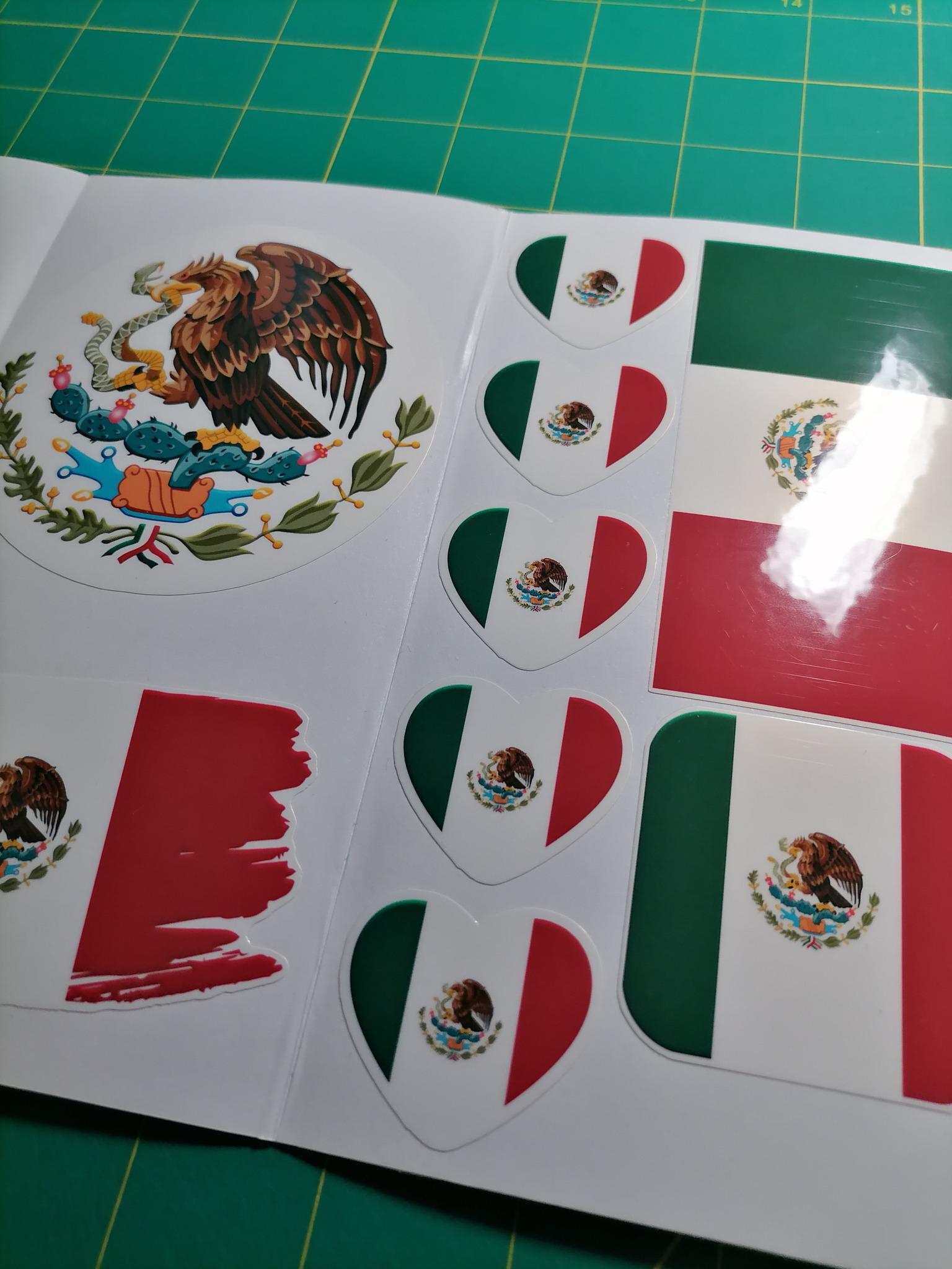 Mexico Flag Sticker Pack – 30 Waterproof Vinyl Stickers