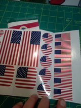USA Flag Sticker Pack – 30 Waterproof American Vinyl Stickers