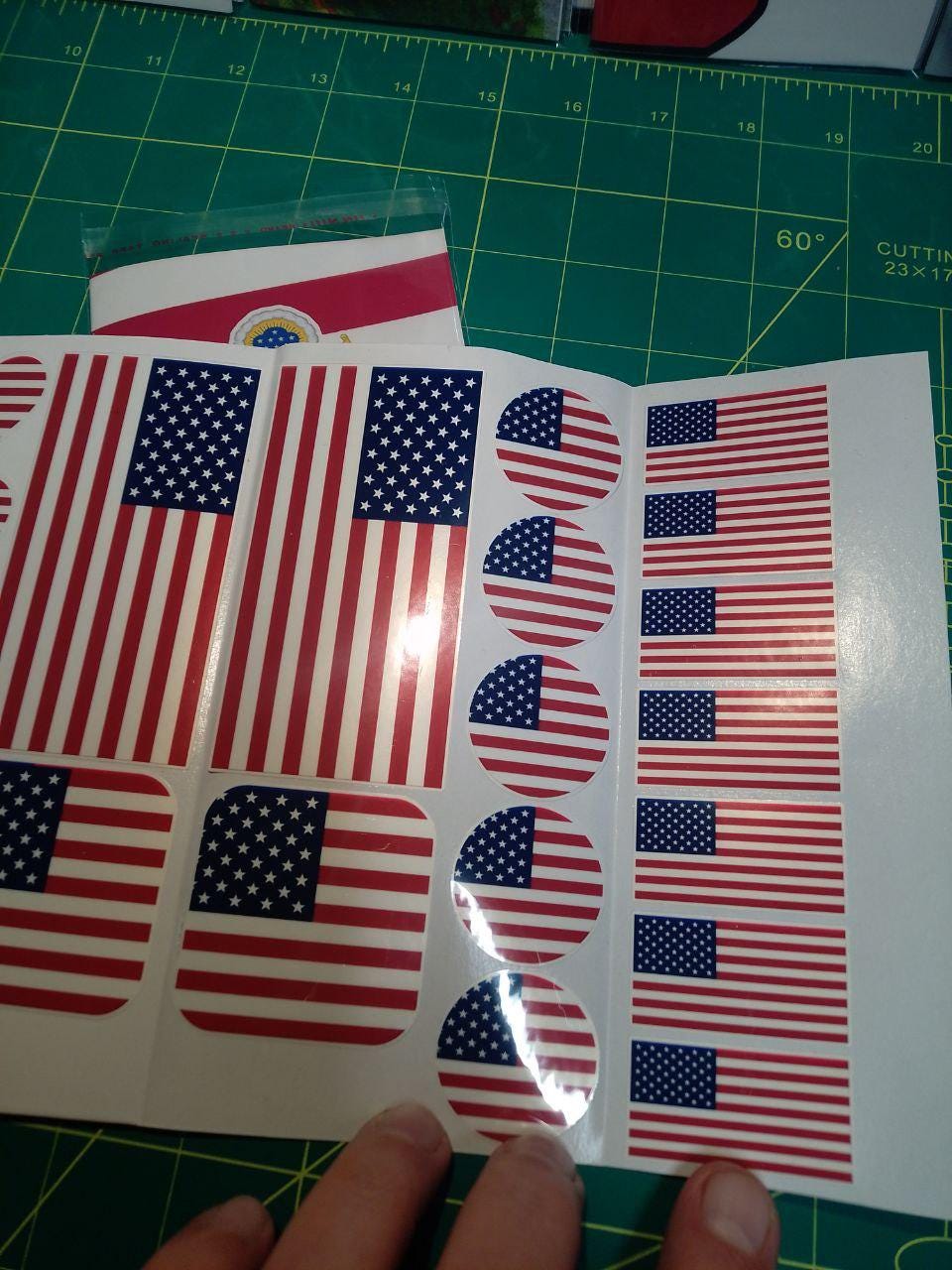USA Flag Sticker Pack – 30 Waterproof American Vinyl Stickers