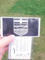 Alberta Crest Decal – Carbon Fiber or Forged Carbon Vinyl